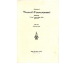 Commencement Program, June (1921)