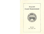 Commencement Program, June (1932) by Moorhead State Teachers College