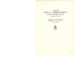 Commencement Program, June (1928)