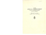 Commencement Program, July (1928)