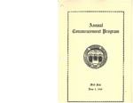 Commencement Program, June (1940)