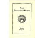 Commencement Program, June (1941)