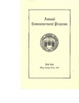 Commencement Program, May (1942)