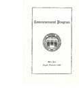Commencement Program, August (1948)