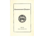 Commencement Program, August (1950)