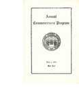 Commencement Program, June (1952)
