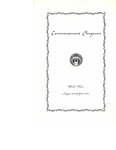 Commencement Program, August (1952)