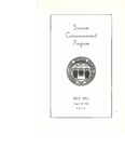Commencement Program, August (1954)
