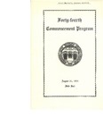 Commencement Program, August (1955)