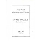 Commencement Program, June (1958)