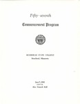 Commencement Program, June (1962) by Moorhead State College