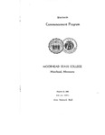 Commencement Program, August (1963) by Moorhead State College