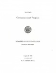 Commencement Program, August (1965) by Moorhead State College