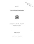 Commencement Program, August (1968) by Moorhead State College