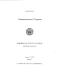 Commencement Program, August (1970) by Moorhead State College