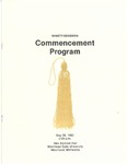 Comencement Program, May (1982)