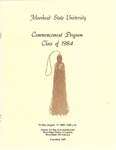 Commencement Program, August (1984) by Moorhead State University
