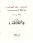 Commencement Program, August (1987) by Moorhead State University