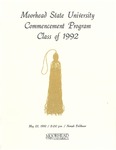 Commencement Program, May (1992)