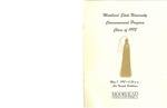 Commencement Program, May (1998) by Moorhead State University