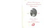 Commencement Program, May (2000)