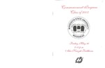 Commencement Program, May (2003)