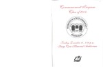 Commencement Program, December (2004)