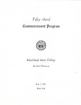 Commencement Program, June (1960) by Moorhead State College