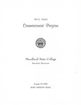 Commencement Program, August (1961) by Moorhead State College