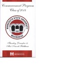 Commencement Program, December (2014) by Minnesota State University Moorhead