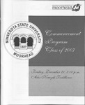 Commencement Program, December (2007) by Minnesota State University Moorhead