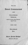 Commencement program, May (1920)