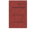 Faculty Handbook (1949-1950)