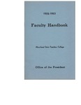 Faculty Handbook (1952-1953)