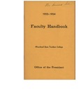 Faculty Handbook (1953-1954)