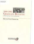 Graduate Bulletin, 2000-2002 (2000) by Minnesota State University Moorhead