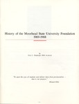 History of the Moorhead State University Foundation, 1979-1988 (1988) by Terry L. Shoptaugh