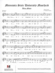 Minnesota State University Moorhead Alma Mater by Charles Gounod composer, Dan Preston lyrics, Charles E. Ruzicka arragement, and Michael J. Johnson conductor