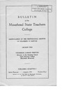 Bulletin, series nineteen, number four, January (1924) by Moorhead State Teachers College