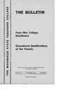 The Bulletin, series 40, number 3, November (1944) by Moorhead State Teachers College