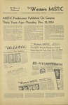 The Western Mistic, December 10, 1954 by Moorhead State Teachers College